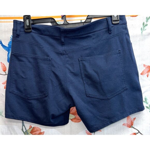 True Blue Navy Blue Womens Shorts Size 36 Cotton Blend Casual - Picture 2 of 4